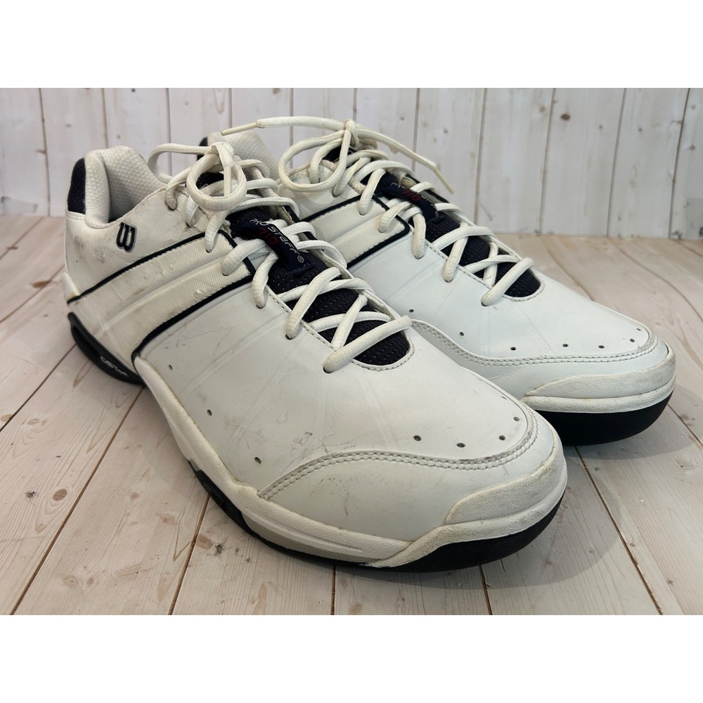 Wilson Pro Staff 710 DST 02 White Leather Tennis Shoes Sneakers S1170 Size 14